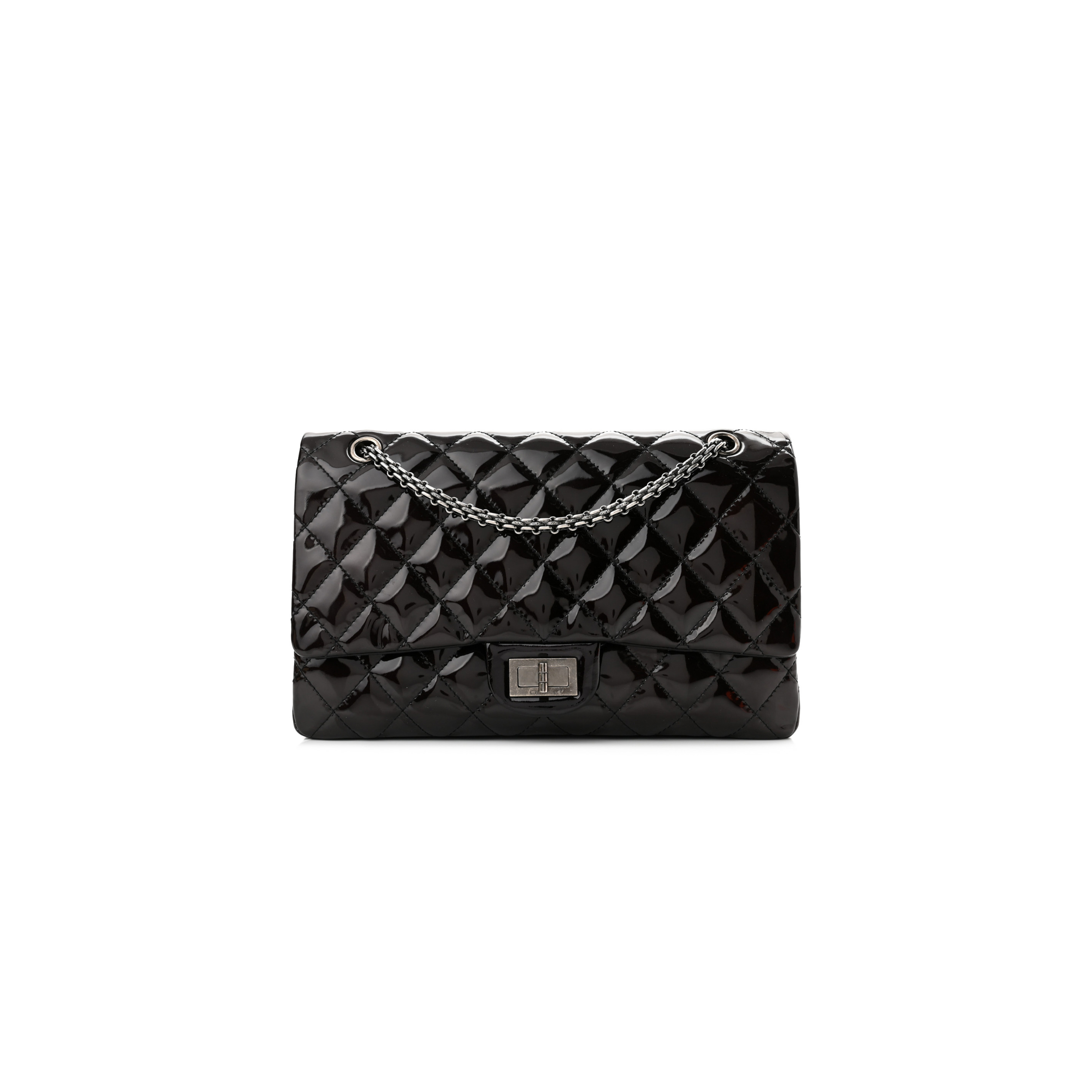 CHANEL PATENT QUILTED 2.55 REISSUE 227 FLAP 1174343 (30*19*10cm)
